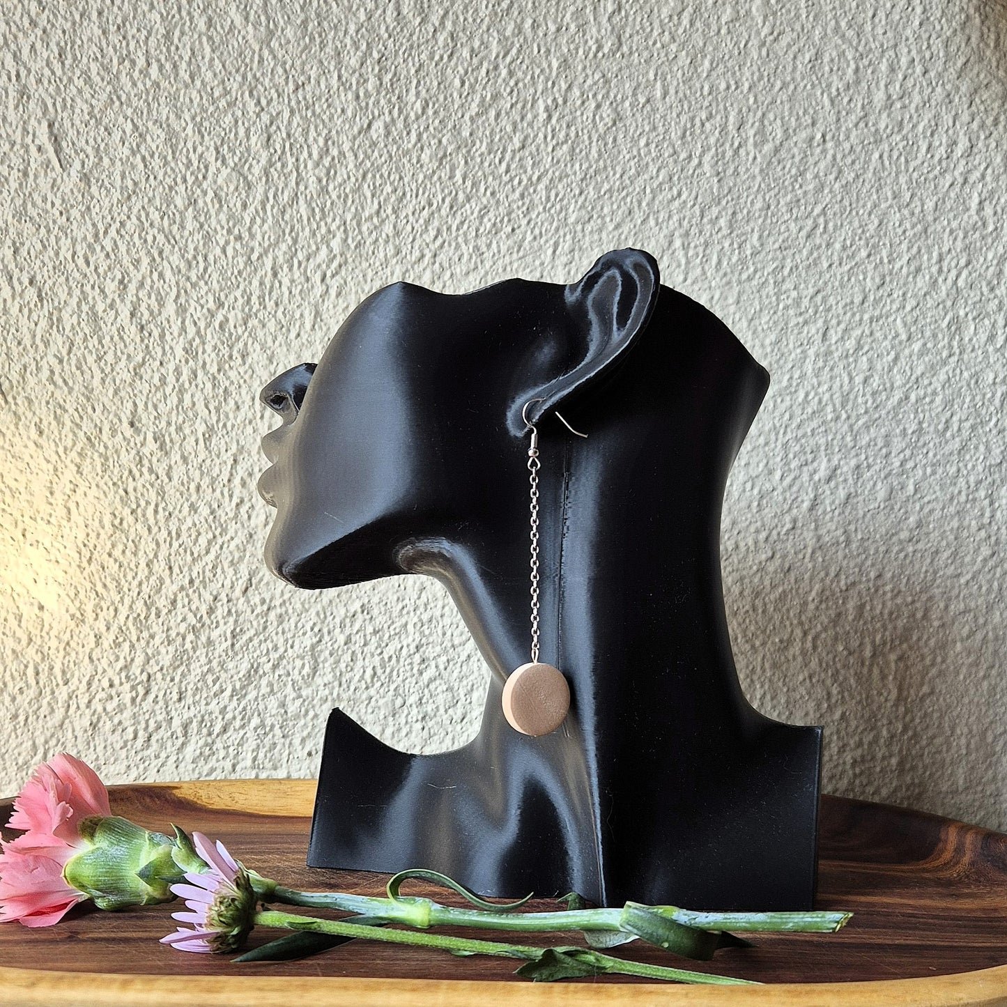 Wooden Drop Earrings