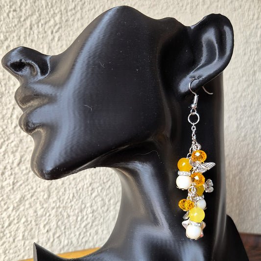 Three Butterflies in the Sun Earrings