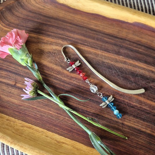 Fire & Ice Dragonfly Bookmark