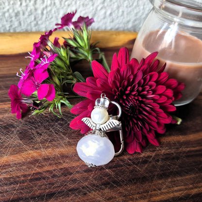 Pearl Angel Bag Charm